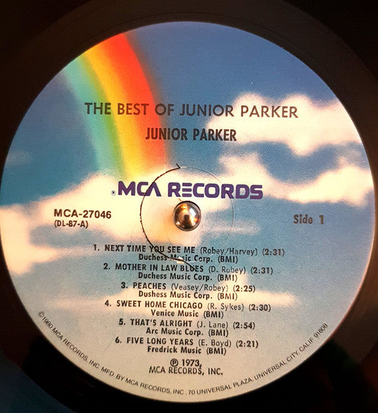 Junior Parker - The Best Of Junior Parker (1967) - VG LP Record 1984 MCA USA Vinyl - Soul / Blues / - Shuga Records