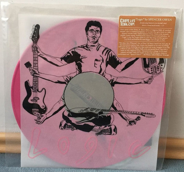 Spencer Owen - Logic - Mint- LP Record 2008 Gnome Life Pink Vinyl - Electronic / Abstract / Experimental - Shuga Records
