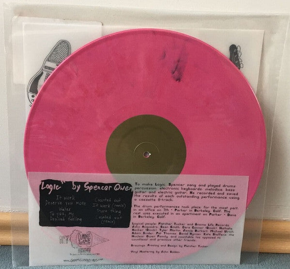 Spencer Owen - Logic - Mint- LP Record 2008 Gnome Life Pink Vinyl - Electronic / Abstract / Experimental - Shuga Records