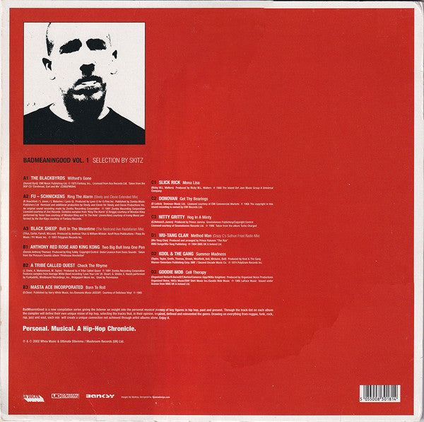 Skitz – Badmeaningood Vol. 1: Skitz - VG+ 2 LP Record 2002 Ultimate Dilemma UK Vinyl - Hip Hop / Soul / Funk / Psychedelic - Shuga Records
