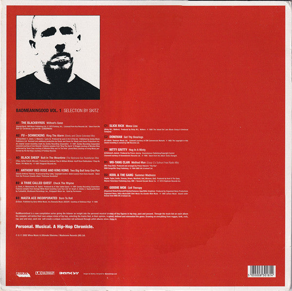 Skitz – Badmeaningood Vol. 1: Skitz - VG+ 2 LP Record 2002 Ultimate Dilemma UK Vinyl - Hip Hop / Soul / Funk / Psychedelic