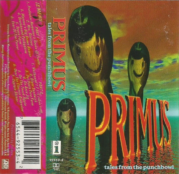 Primus - Tales From The Punchbowl - VG+ 1995 Cassette Interscope USA Original Tape - Alternative Rock / Funk Metal - Shuga Records