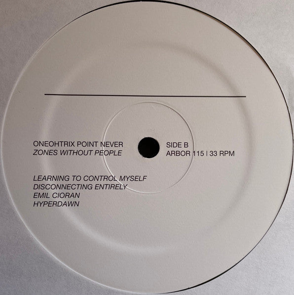 Oneohtrix Point Never - Zones Without People - Mint- LP Record 2009 Arbor Black Vinyl & A4 Insert - Electronic / Drone / Ambient / Abstract - Shuga Records