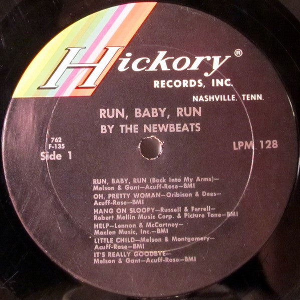 The Newbeats - Run Baby Run - VG LP Record 1965 Hickory USA Mono Original Vinyl - Garage Rock / Beat - Shuga Records