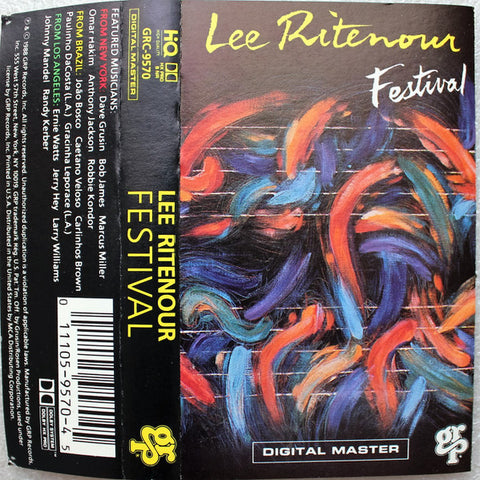 Lee Ritenour – Festival - Used Cassette 1988 GRP Tape - Smooth Jazz