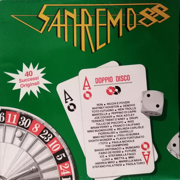 Various - Sanremo 88 - VG 2 LP Record 1988 RCA Italy Vinyl - Pop Rock - Shuga Records