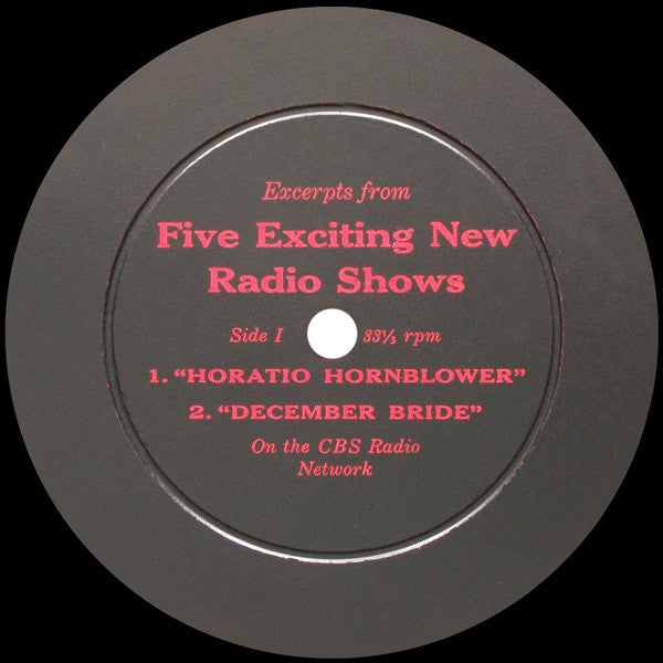 Horatio Hornblower / Gunsmoke / December Bride / Steve Allen / Frank Fontaine Show - Show CBS Radio Network USA Mono Vinyl - VG+ LP Record 1950s Columbia USA Vinyl -Radioplay / Spoken Word - Shuga Records