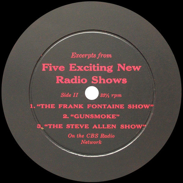 Horatio Hornblower / Gunsmoke / December Bride / Steve Allen / Frank Fontaine Show - Show CBS Radio Network USA Mono Vinyl - VG+ LP Record 1950s Columbia USA Vinyl -Radioplay / Spoken Word - Shuga Records