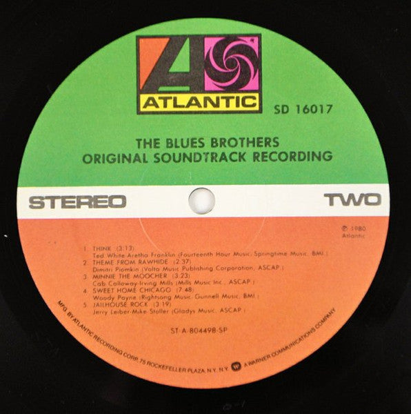 The Blues Brothers - The Blues Brothers (Original Recording) - VG+ LP Record 1980 Atlantic USA Original Vinyl - Soundtrack - Shuga Records