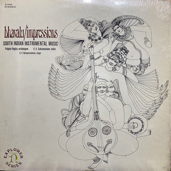 Palghat Raghu, V. V. Subramaniam, K. V. Narayanaswamy - Bhāvālu/Impressions - South Indian Instrumental Music - VG+ LP Record 1971 Nonesuch USA Vinyl - Indian Classical / World Music - Shuga Records
