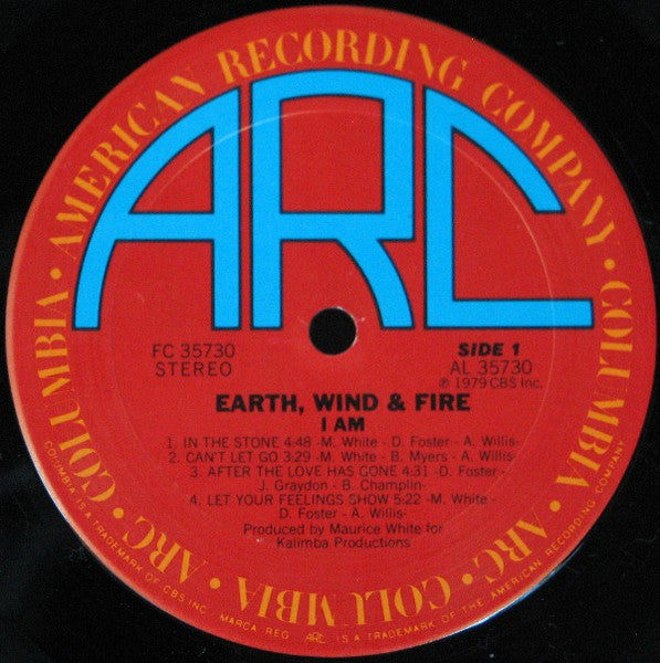 Earth, Wind & Fire - I Am - VG+ LP Record 1974 ARC Columbia Vinyl USA - Soul / Disco / Funk - Shuga Records