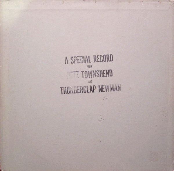 Pete Townshend & Thunderclap Newman - A Special Record - VG+ LP Record 1970 Track USA Promo Transcription Vinyl - Rock / Interview / Non-Music / The Who - Shuga Records