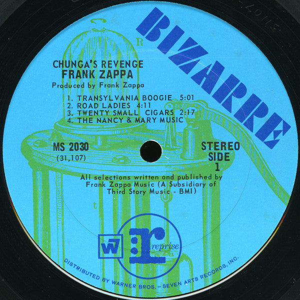 Frank Zappa - Chunga's Revenge - VG+ LP Record 1970 Bizarre Reprise USA Original Press Vinyl - Psychedelic Rock / Prog Rock / Avantgarde - Shuga Records