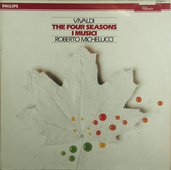Roberto Michelucci & I Music - Vivaldi - The Four Seasons - New LP Record 1980s Philips Classics Netherlands Vinyl - Classical - Shuga Records