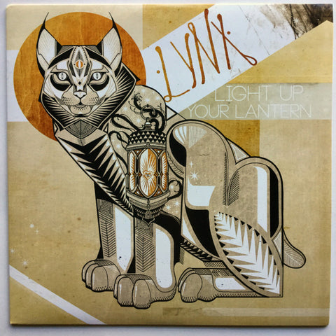 Lynx – Light Up Your Lantern - Mint- LP Record 2014 Feedbands Gypsypop Gold Vinyl & Insert - Electronic / Ambient