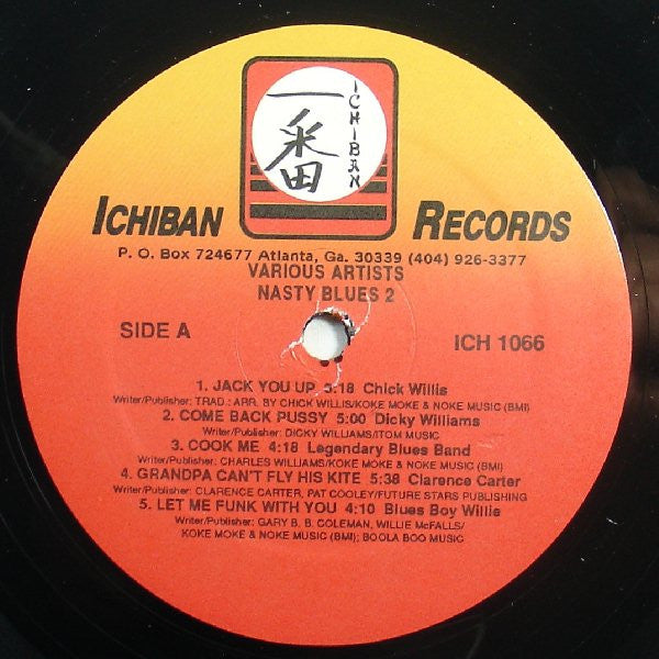 Various - Nasty Blues 2 - VG+ LP Record 1990 Ichiban USA Vinyl - Blues / Electric Blues / Erotic - Shuga Records