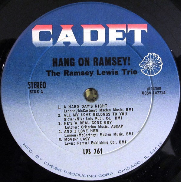 The Ramsey Lewis Trio - Trio Hang On Ramsey! - Mint- LP Record 1965 Cadet USA Stereo Original Vinyl - Jazz / Soul-Jazz - Shuga Records