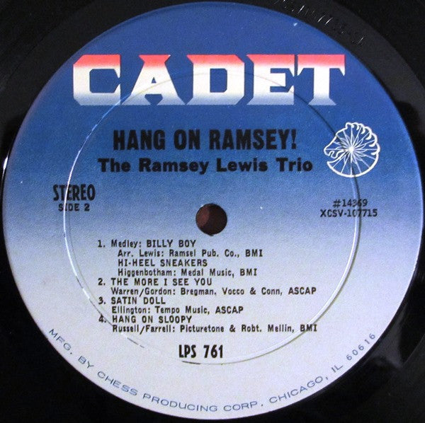 The Ramsey Lewis Trio - Trio Hang On Ramsey! - Mint- LP Record 1965 Cadet USA Stereo Original Vinyl - Jazz / Soul-Jazz - Shuga Records