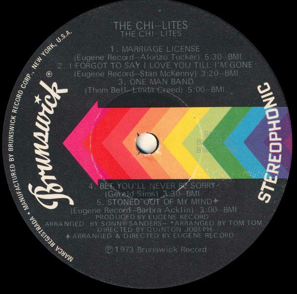 The Chi-Lites - Chi-Lites VG+ (VG cover) LP Record 1973 Brunswick USA Original Vinyl - Soul / R&B - Shuga Records