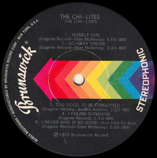 The Chi-Lites - Chi-Lites VG+ (VG cover) LP Record 1973 Brunswick USA Original Vinyl - Soul / R&B - Shuga Records
