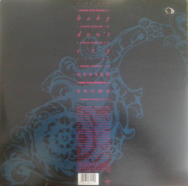 Lalah Hathaway - Baby Don't Cry (Frankie Knuckles Remixes) - Mint- 12" Single Record USA Vinyl - Chicago House / Downtempo - Shuga Records