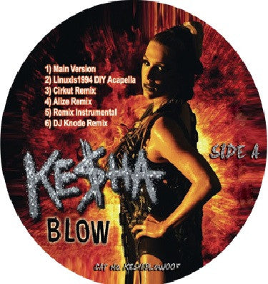 Ke$ha - Blow - New 12" Single Record 2011 Germany Vinyl- House / Pop / EDM / Electro