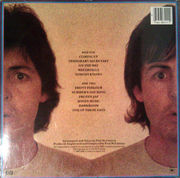 Paul McCartney - McCartney II - VG+ LP Record 1980 MPL Columbia USA Vinyl - Pop Rock - Shuga Records
