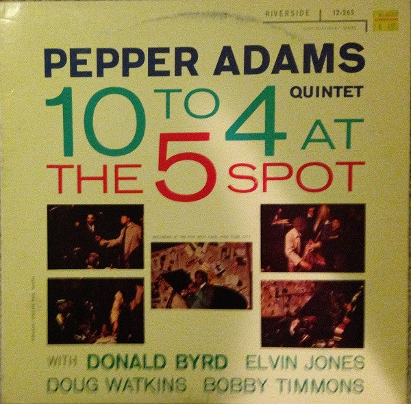 Pepper Adams Quintet - 10 To 4 At The 5-Spot (1958) - VG+ LP Record 1982 Riverside Original Jazz ClassicsUSA Vinyl - Jazz / Bop / Cool - Shuga Records