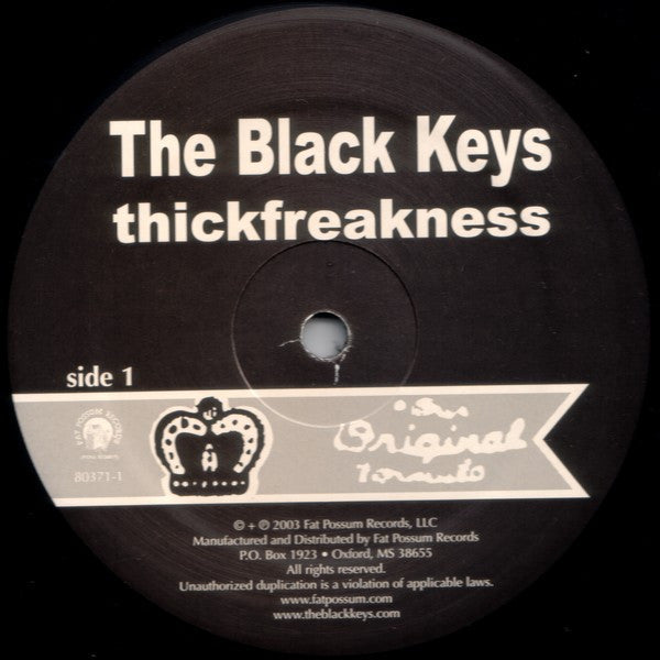 The Black Keys - Thickfreakness (2003) - VG+ LP Record 2015 Fat Possum USA 180 gram Vinyl - Rock / Blues Rock