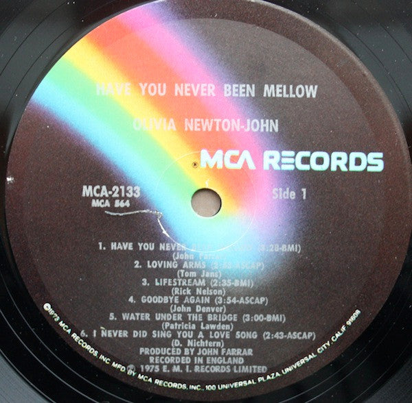 Olivia Newton-John - Have You Never Been Mellow - VG+ LP Record 1975 MCA USA Vinyl - Pop Rock / Soft Rock - Shuga Records
