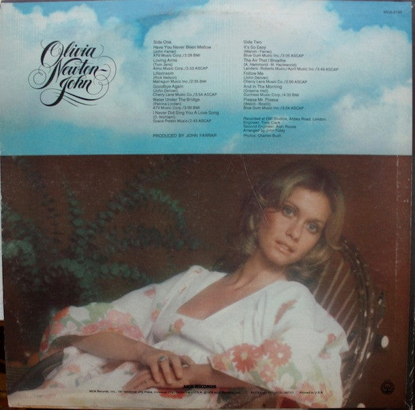 Olivia Newton-John - Have You Never Been Mellow - VG+ LP Record 1975 MCA USA Vinyl - Pop Rock / Soft Rock - Shuga Records