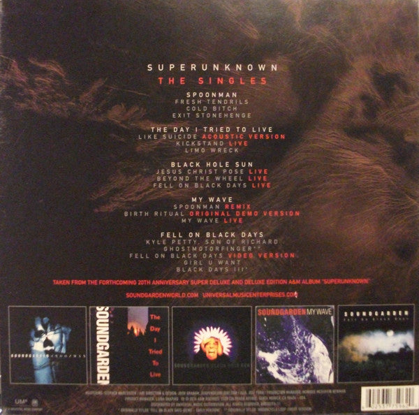 Soundgarden - Superunknown: The Singles - Mint- 5 LP 10" Record Store Day Box Set 2014 A&M USA RSD Vinyl - Grunge Rock / Alternative Rock - Shuga Records