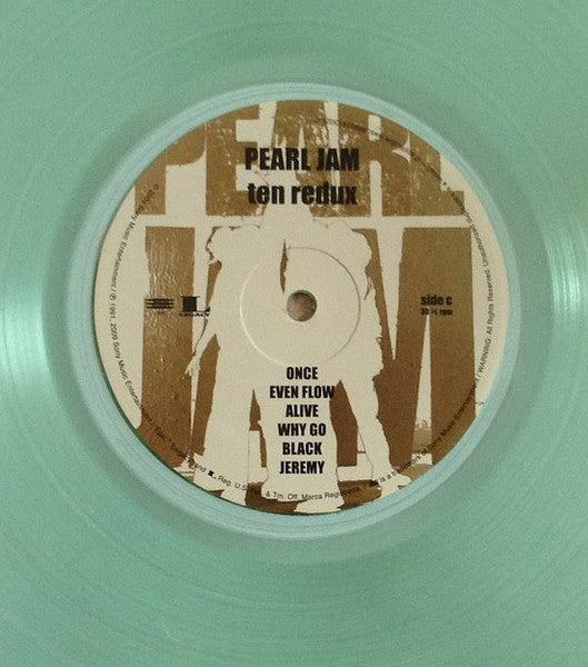 Pearl Jam - Ten (1991) - New 2 LP Record 2014 Epic Ten Club Coke Bottle Clear Vinyl & Numbered - Grunge