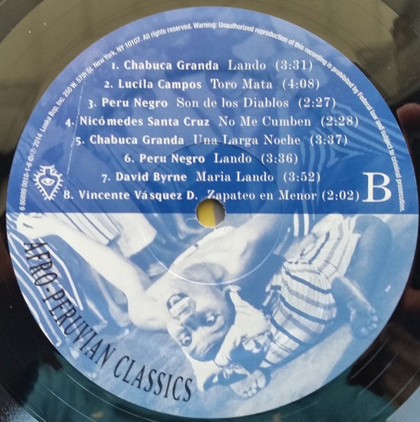 Various - Afro-Peruvian Classics: The Soul Of Black Peru (1995) - Mint- LP Record 2014 Luaka Bop Vinyl - Música Criolla / African / Soul / Latin