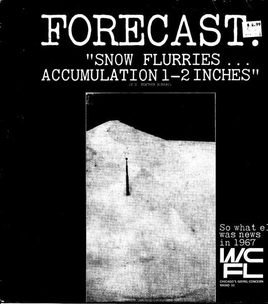 Chicago WCFL News Team - Forecast: "Snow Flurries Accumulation 1-2 Inches - VG+ LP Record 1967 Columbia USA Promo Vinyl & Insert - Spoken Word / Public Broadcast / Interview - Shuga Records