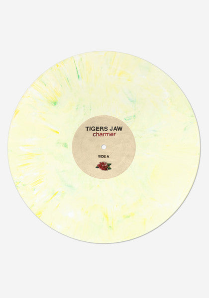 Tigers Jaw - Charmer - Mint- Record LP 2014 Run For Cover Newbury Comics Exclusive Cream w/Green Marble Vinyl - Indie Rock - Shuga Records