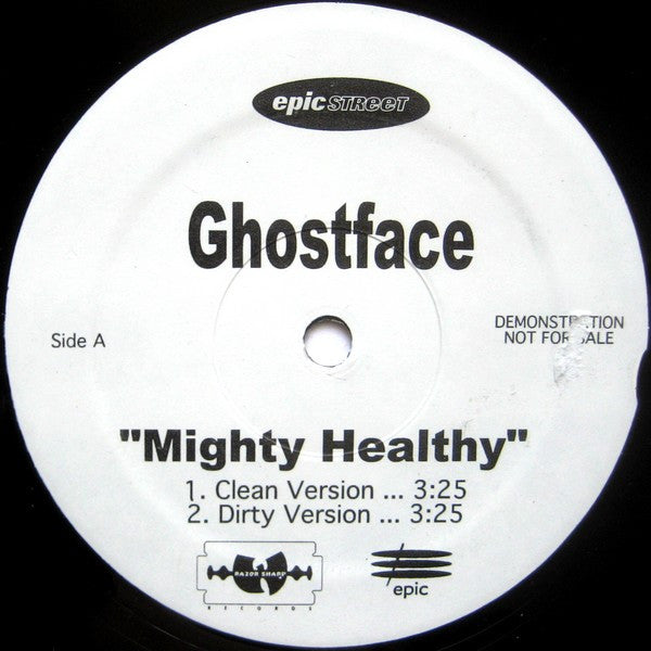 Ghostface - Mighty Healthy - VG+ 12" Single Record 1998 Epic Razor Sharp USA Promo Vinyl - Hip Hop - Shuga Records