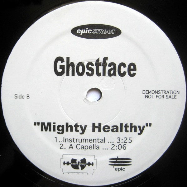 Ghostface - Mighty Healthy - VG+ 12" Single Record 1998 Epic Razor Sharp USA Promo Vinyl - Hip Hop - Shuga Records