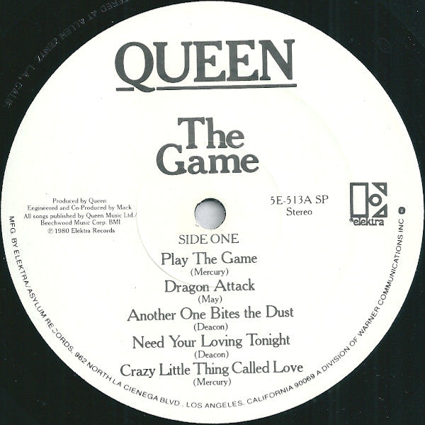 Queen - The Game - VG+ LP Record 1980 Elektra USA Original Vinyl - Pop Rock / Hard Rock / Glam - Shuga Records