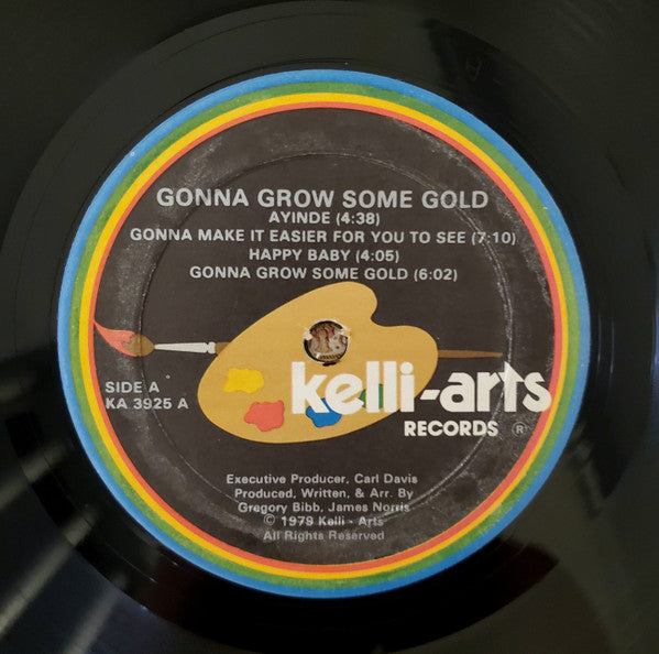Gregory James - Gonna Grow Some Gold - VG+ (VG cover) LP Record 1979 Kelli-Arts USA Origina RARE Vinyl & Inner - Funk / Soul / Disco - Shuga Records