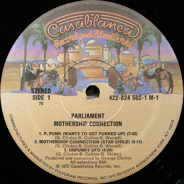Parliament - Mothership Connection (1975) - VG+ LP Record 1986 Casablanca USA Vinyl - Funk / P.Funk - Shuga Records