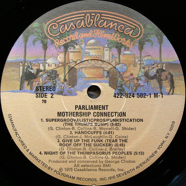 Parliament - Mothership Connection (1975) - VG+ LP Record 1986 Casablanca USA Vinyl - Funk / P.Funk - Shuga Records
