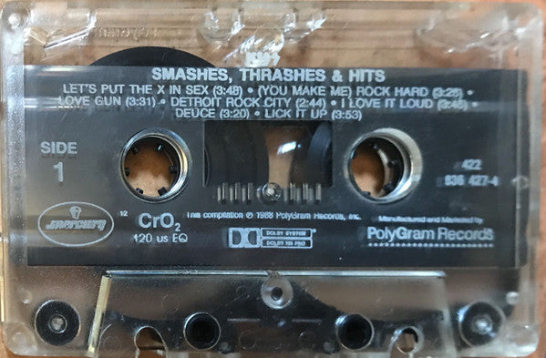 Kiss – Smashes, Thrashes & Hits - VG+ Cassette 1988 Mercury USA Tape - Hard Rock - Shuga Records