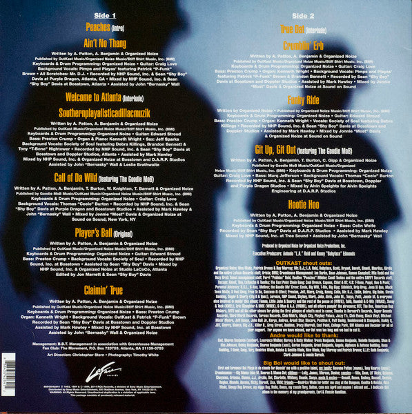 Outkast - Southernplayalisticadillacmuzik (1994) - New LP Record 2014 LaFace USA Vinyl - Hip Hop - Shuga Records