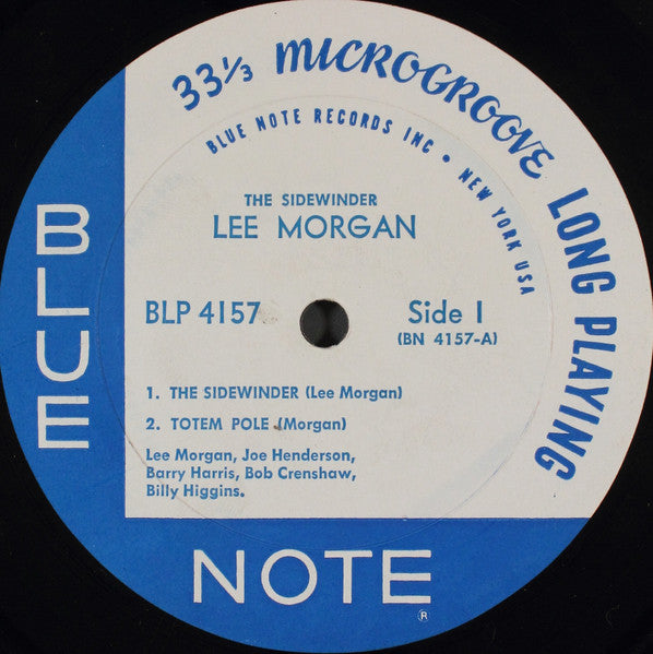 Lee Morgan – The Sidewinder - VG- (low grade) LP Record 1964 Blue Note USA Mono Original Vinyl - Jazz / Hard Bop - Shuga Records