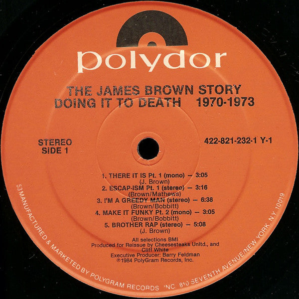 James Brown - The James Brown Story - Doing It To Death 1970-73 - VG LP Record 1984 Polydor USA Vinyl - Soul / Funk - Shuga Records