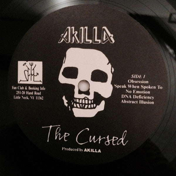 Akilla - The Cursed - VG+ LP Record 1989 Undamaged USA Vinyl & 2 Inserts - Thrash / Speed Metal - Shuga Records