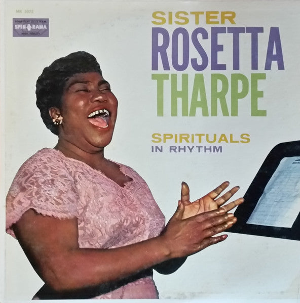 Sister Rosetta Tharpe - Spirituals In Rhythm - VG (VG- cover) LP Record 1961 Spin-O-Rama USA Mono Vinyl - Gospel / Soul / Blues - Shuga Records