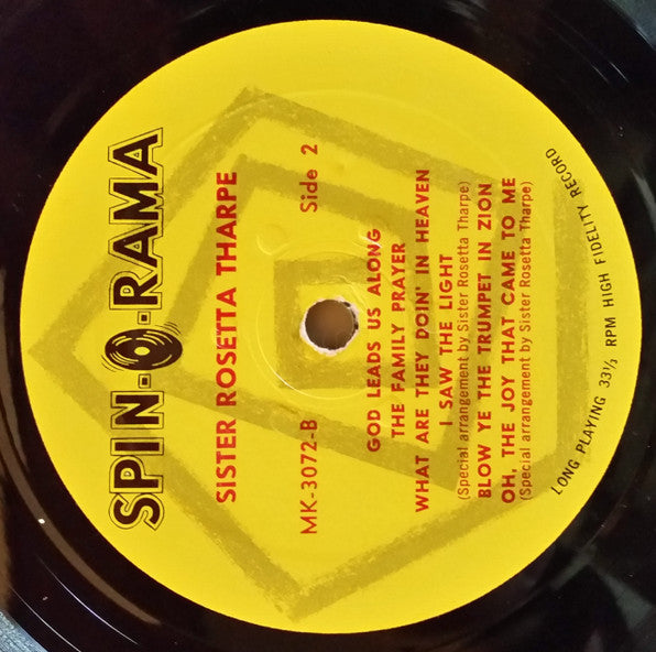 Sister Rosetta Tharpe - Spirituals In Rhythm - VG (VG- cover) LP Record 1961 Spin-O-Rama USA Mono Vinyl - Gospel / Soul / Blues - Shuga Records