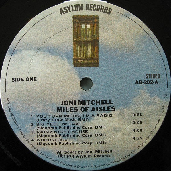Joni Mitchell & The L.A. Express - Miles Of Aisles - VG+ 2 LP Record 1974 Asylum USA Vinyl - Soft Rock / Folk Rock - Shuga Records